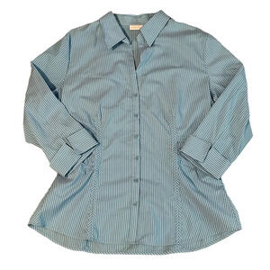 New York & Co stripe button down shirt, size XL